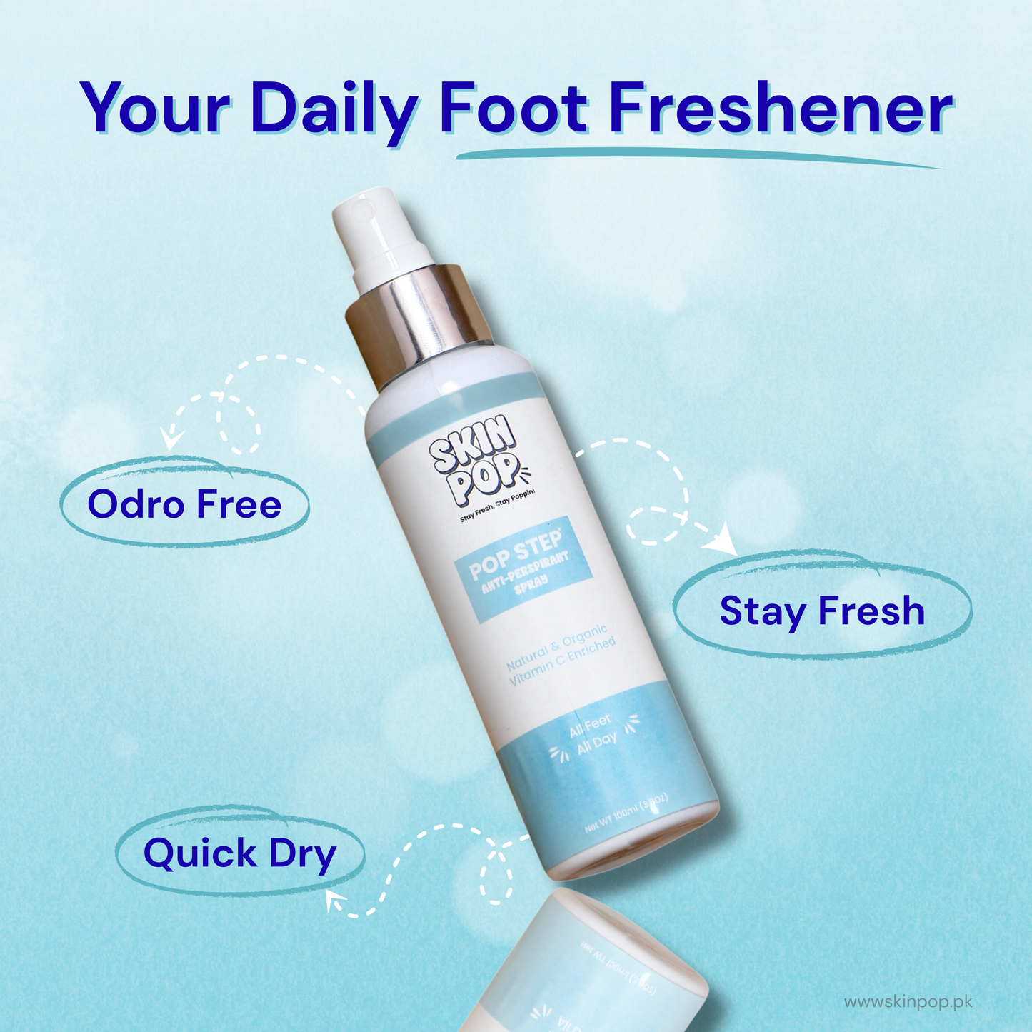 Foot Odor Spray with Vitamin C
